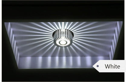 3W LED Wall Sconce – Recessed or Surface Mounted
