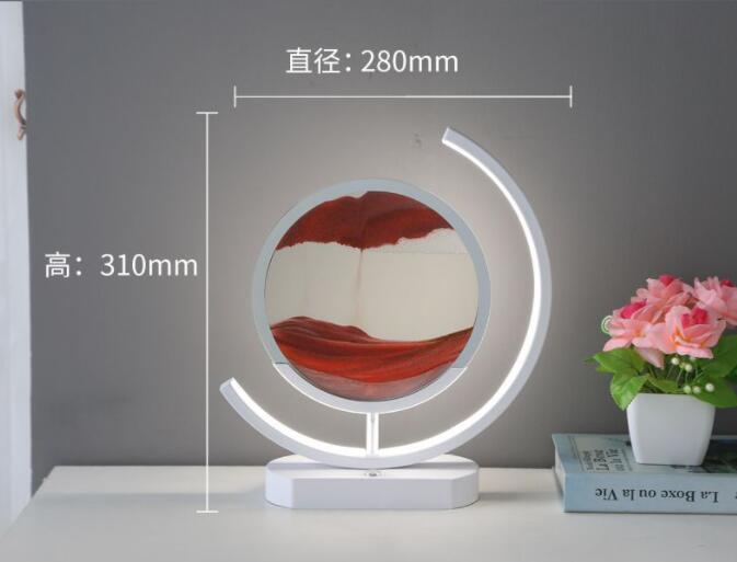 Sand Art Lamp – Moving Quicksand Painting with LED Halo Light