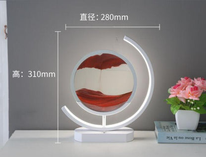 Sand Art Lamp – Moving Quicksand Painting with LED Halo Light