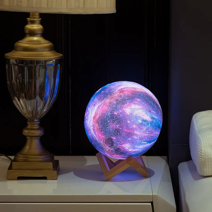 3D Galaxy Lamp – 16-Color LED Night Light with Remote | 3 Sizes