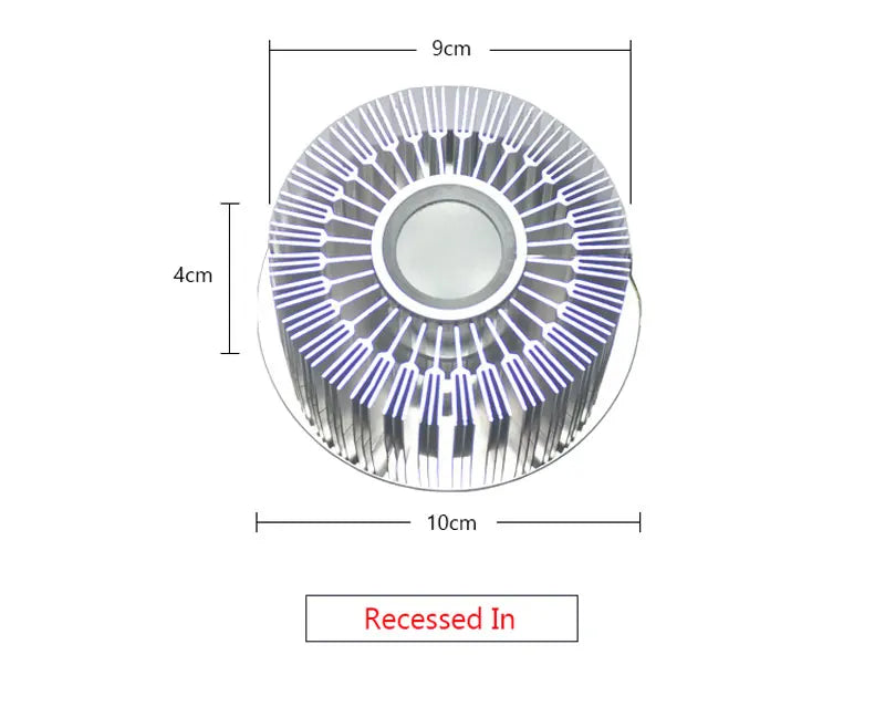 3W LED Wall Sconce – Recessed or Surface Mounted