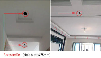 3W LED Wall Sconce – Recessed or Surface Mounted