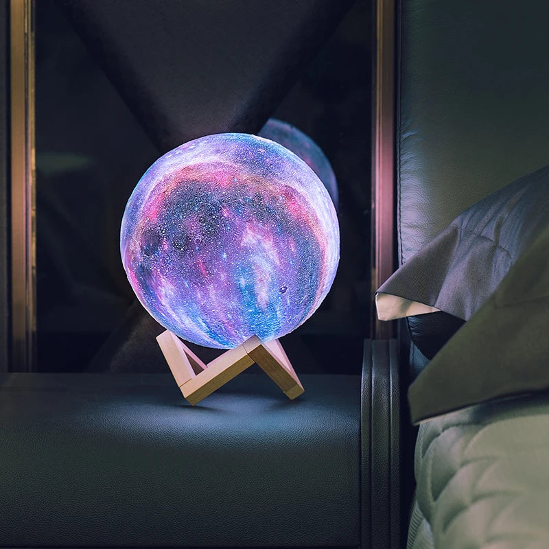 3D Galaxy Lamp – 16-Color LED Night Light with Remote | 3 Sizes
