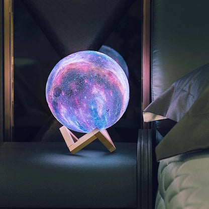 3D Galaxy Lamp – 16-Color LED Night Light with Remote | 3 Sizes