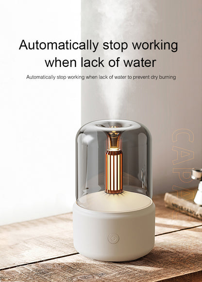 Candlelight Aroma Diffuser – USB Cool Mist Humidifier