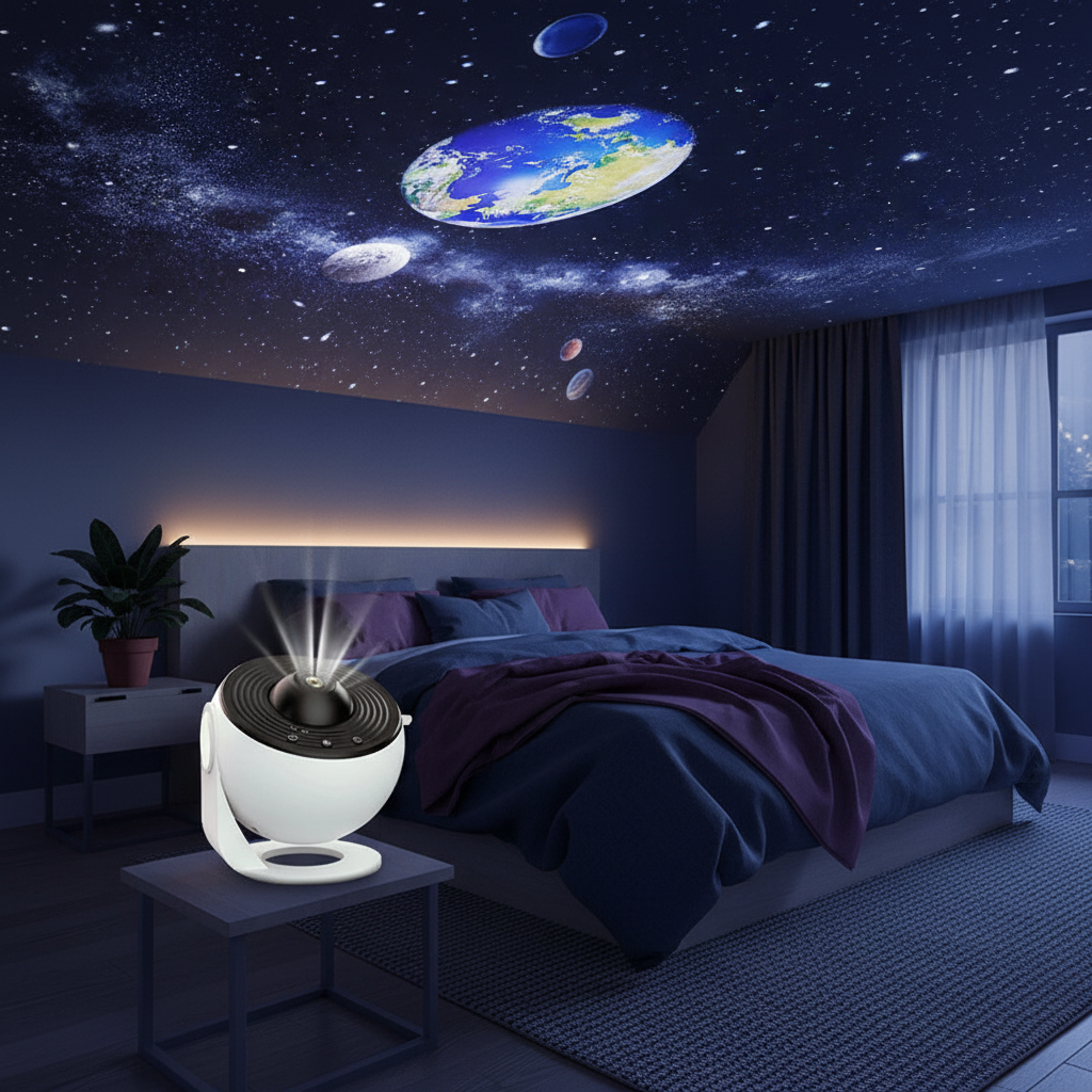 Galaxy Star Projector lifestyle ad image